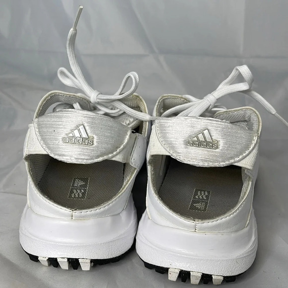 ADIDAS Men’s Golf Slingback Sneakers White 3 Stripe Traxion Adiwear Size 10 - Picture 7 of 13
